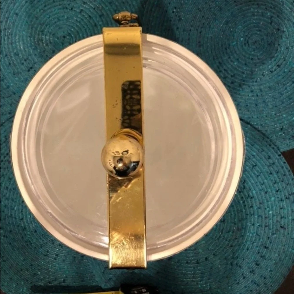 ⭐️ MCM Georges Briard gold swing ice bucket vintage vHTF 13x8